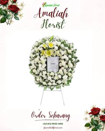 Krans Bunga Duka Cita di Sibangkaja
